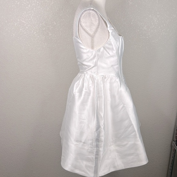 Lulus Bubbly Love White Taffeta Corset Mini Dress Size Small New with tags! - Picture 8 of 11
